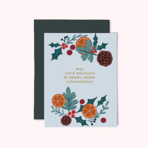 Image of the orange cranberry berry extraordinary christmas card